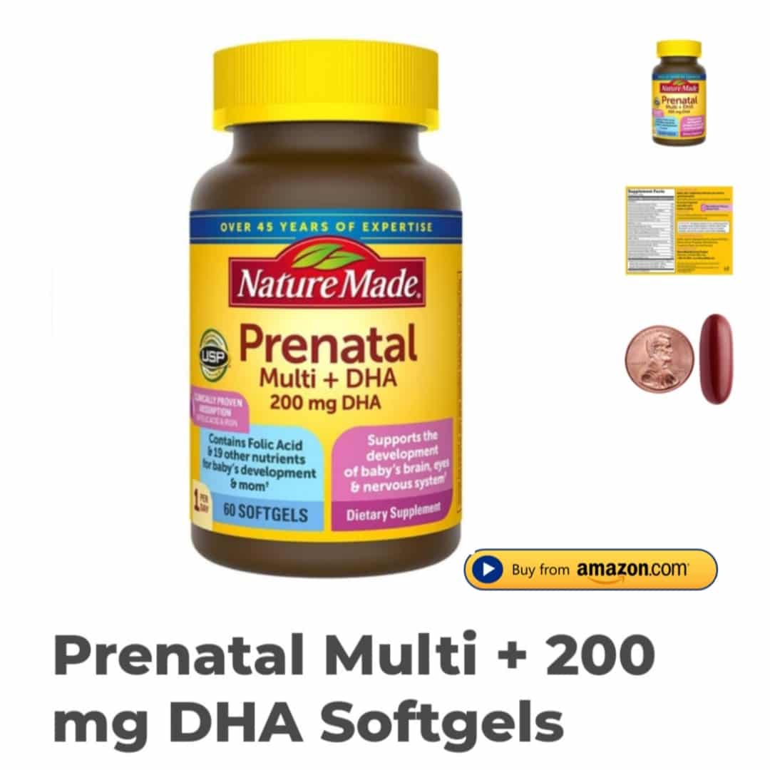 Nature Made Prenatal Multi + DHA The Best Vitamin For You And Your Baby