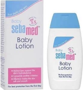 10 effective baby whitening lotions in Nigeria: Sebamed Baby Lotion - Bornfertilelady