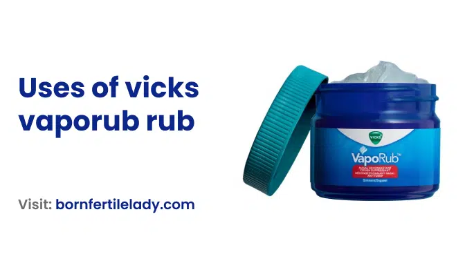 Uses of vicks vaporub rub