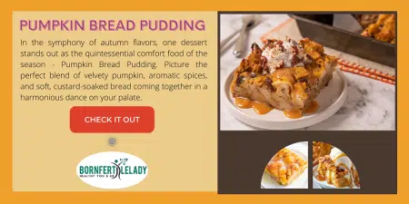 Pumpkin Bread Pudding - Bornfertilelady