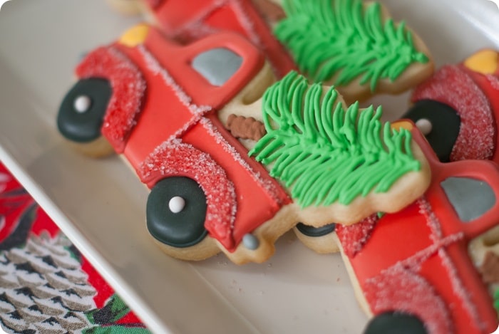 Christmas Truck Cookies - Bornfertilelady
