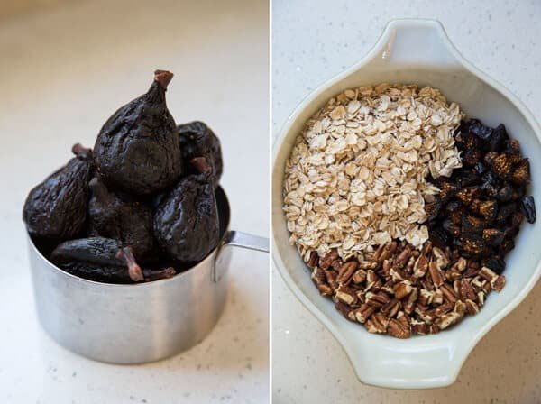 ingredients for oatmeal fig cookies - Bornfertilelady