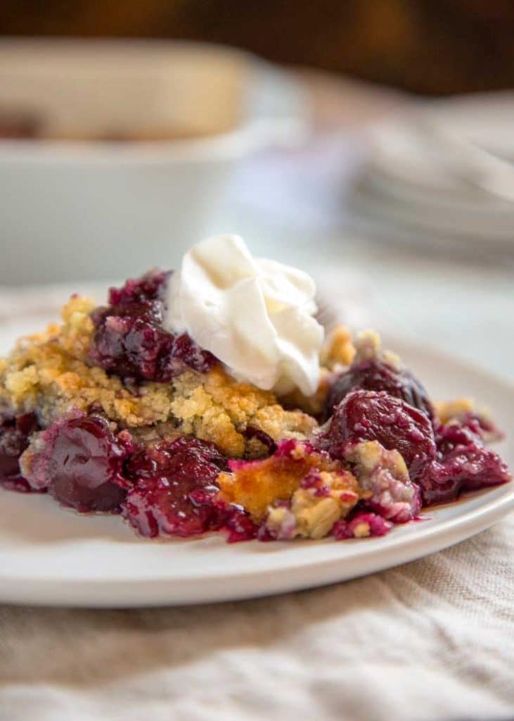 Small Batch Cherry Crisp - Bornfertilelady