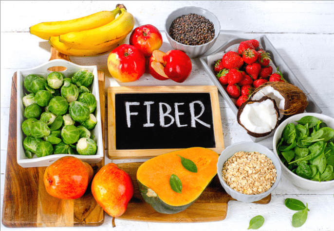 How to Lose Face Fat - eat more fiber - Bornfertilelady
